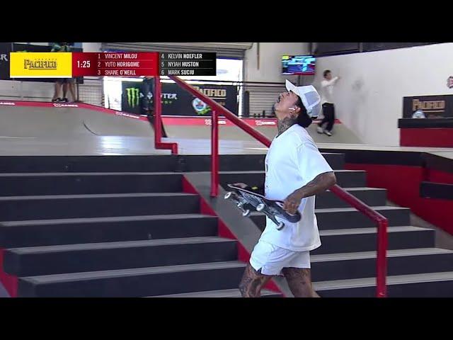 NYJAH HUSTON | ALL RUN ATTEMPTS IN XGAMES STREET 2022