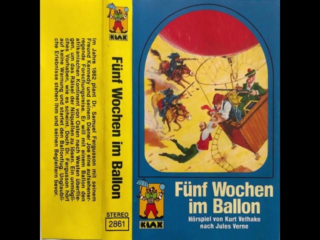 Jules Verne: Fünf Wochen im Ballon (1980). Abenteuer-Hörspiel mit Peter Schiff