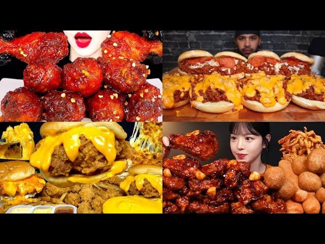 ASMR Fast Food Mukbang Compilation 39 | Fast Food Asmr | Satisfying eating sounds