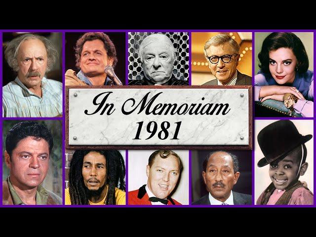 In Memoriam 1981: Famous Faces We Lost in 1981