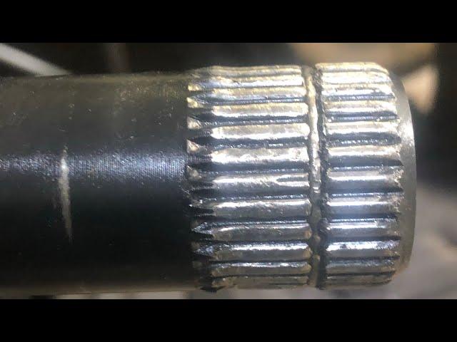 RCV Shaft Spline Failure