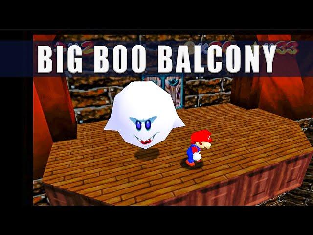 Super Mario 64 Switch Big Boo's Balcony, Course 5 Star 5 Big Boo's Haunt Ghost House 3D All Stars