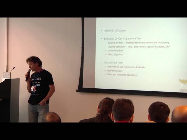 DevOps Days Tel Aviv 2013: Five Minutes on Wix - Yoav Abrahami