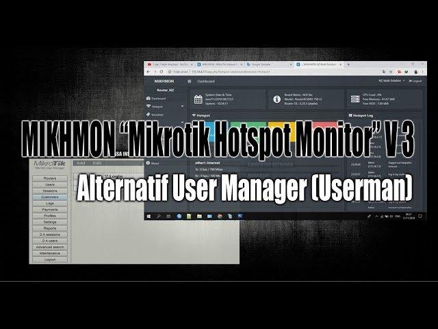 MIKHMON V3 (Mikrotik Hotspot Monitor) Alternative Usermanager (Userman)