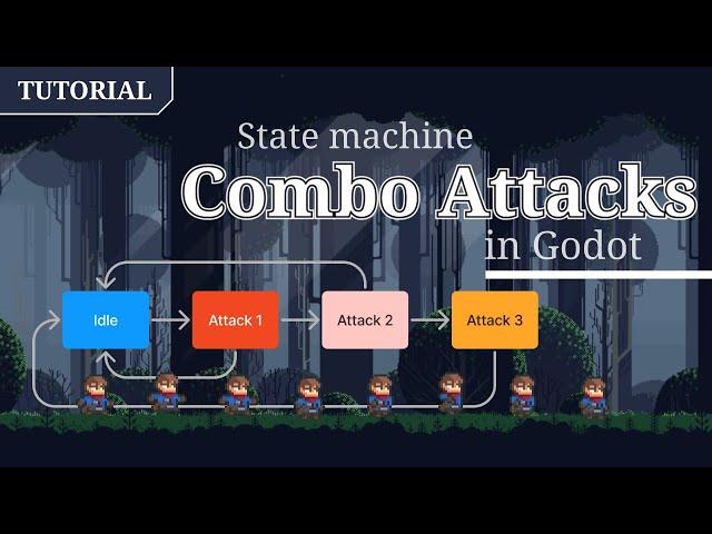 Tutorial: Adding COMBO ATTACKS to our state machine player controller in Godot 3.5