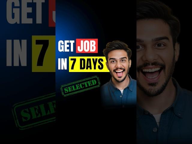 How To Get Job In 7 Days ? #jobs #hyderabad #degree #softwarejobs #itjobs   #telugu