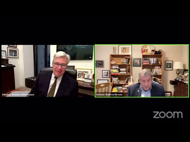Sheldon Whitehouse Holds Virtual Town Hall Event with Sherrod Brown