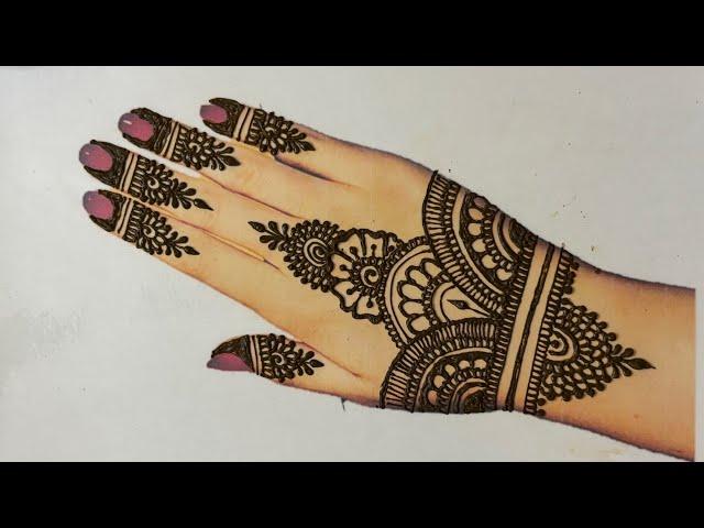 Simple Mehandi Design/ Back Hand Mehandi Design/ Cone Design #mehndi #simplemehndidesign#longvideo