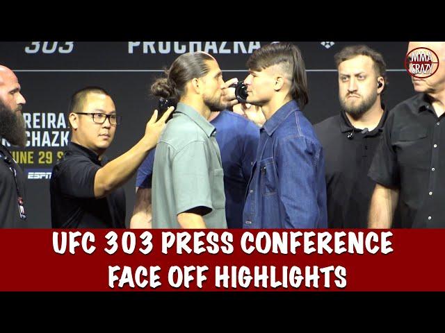 UFC 303 Pre Fight Press Conference FACE OFF Highlights