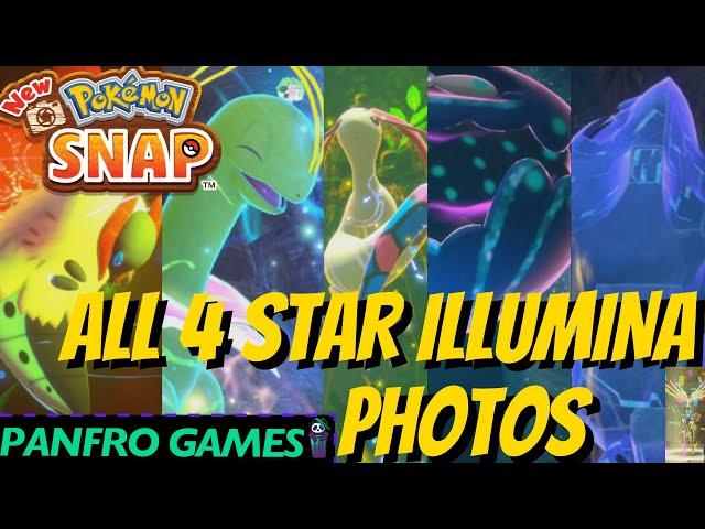 4 Star Photo Guide for all Illumina Pokemon in New Pokemon Snap