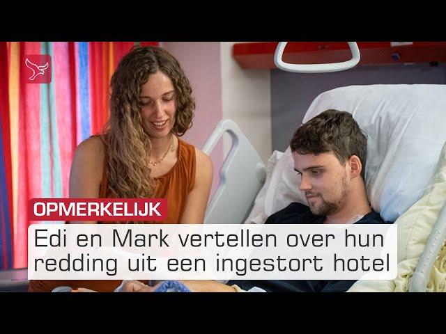 Edi en Mark zaten vast onder ingestort hotel | Omroep Flevoland