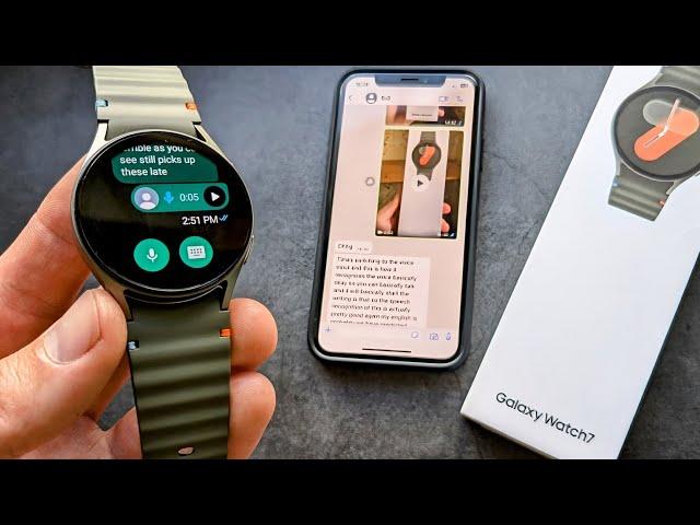 WhatsApp on Samsung Galaxy Watch 7