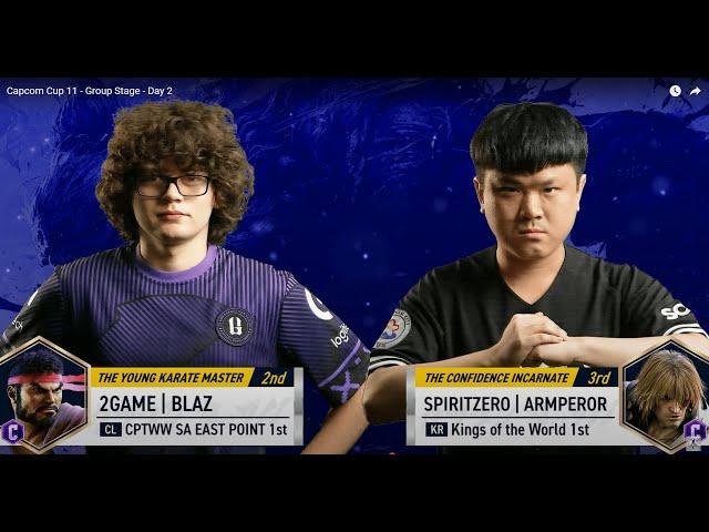 SHOTO BATTLE! 2GAME | BLAZ VS ARMPEROR - CAPCOM CUP 11 DAY 2