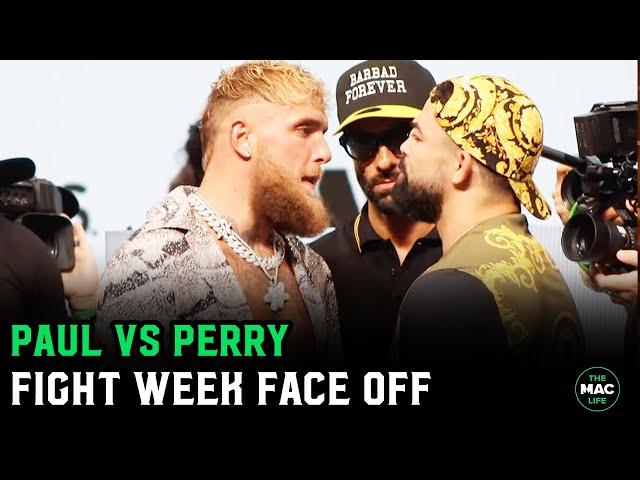 Mike Perry vs. Jake Paul Face Off