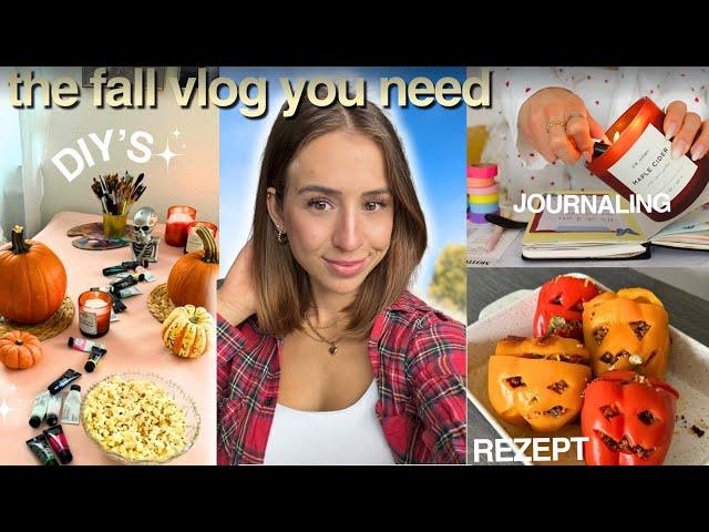 FALL VIBES ️ veganes Rezept, DIY's, Kürbis bemalen, Herbst Deko!