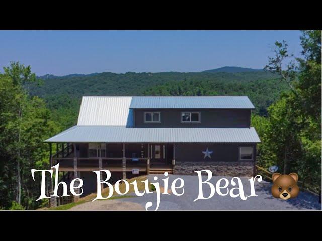 Brand New Cabin In The Heart Of The Smoky Mountains The Boujie Bear has 4 Bedrooms & 4 Bathrooms