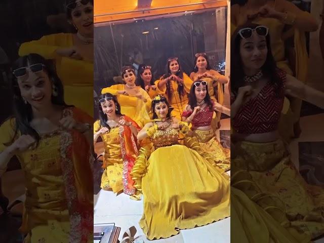 bride & Sister Dance | Haldi Ceremony | bride haldi dance performance | #youtubeshorts #shorts