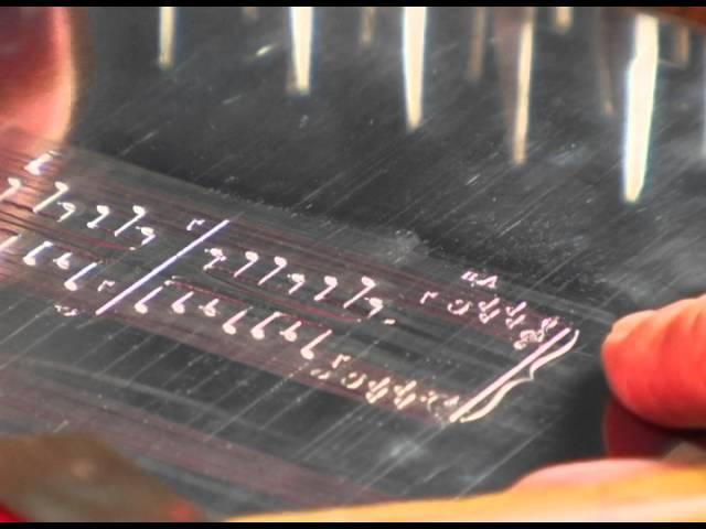 Music Engraving on Metal Plates