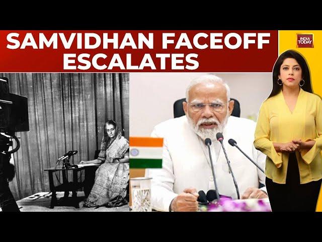 Samvidhan Faceoff Escalates |Shah Slams Dictatorship Under Indira |Cong: Modi Murdering Constitution