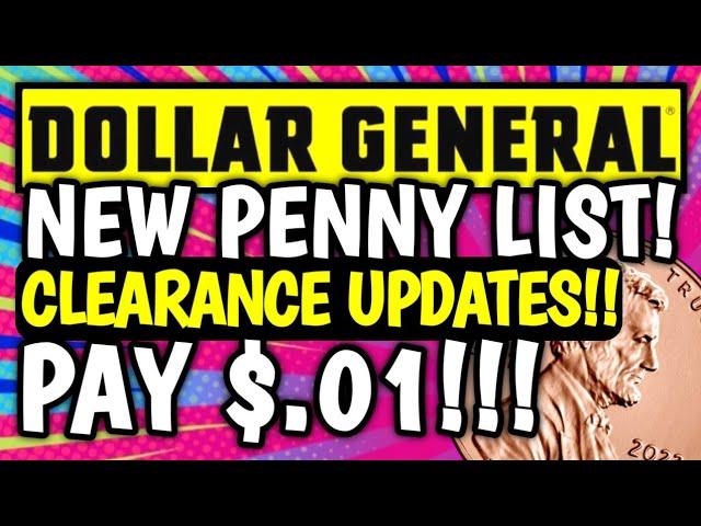 PAY $.01! PENNY LIST & CLEARANCE UPDATES!CHEAT SHEETS!DOLLAR GENERAL PENNY LIST 7/9DG PENNY LIST