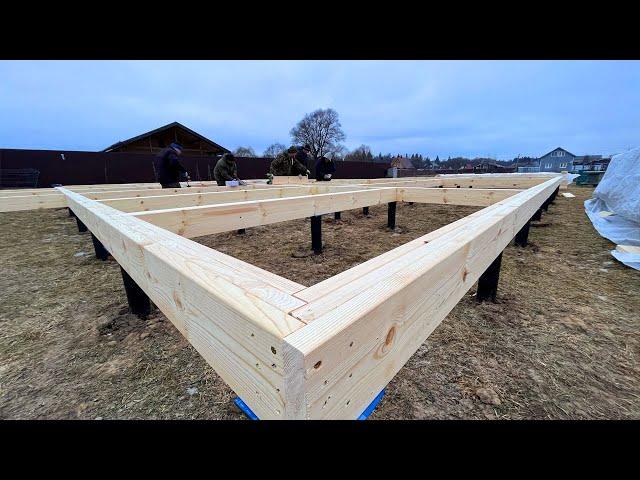 I built a BUDGET frame house. Step-by-step construction process. That's what happened