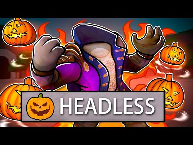 They added a HEADLESS HORSEMAN MOVESET to This Battlegrounds Game