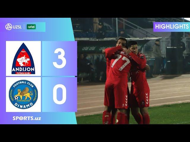 Andijon 3:0 Dinamo Qizil kartochka, gollar, qiziqarli va xavfli vaziyatlar HIGHLIGHTS