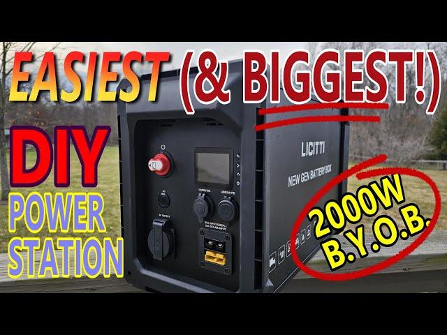 Easiest, Fastest & BIGGEST DIY Power Station: Licitti 2000W AC Battery Box