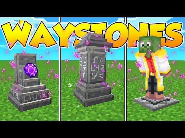 TELETRANSPORTE EN MINECRAFT - Waystones Mod