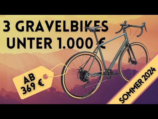 Die besten GRAVELBIKES UNTER 1.000 € (Sommer 2024)