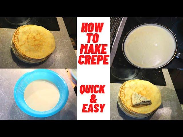 HOW TO MAKE CREPES || QUICK & EASY STEP BY STEP || THE BEST AND SIMPLEST WAY