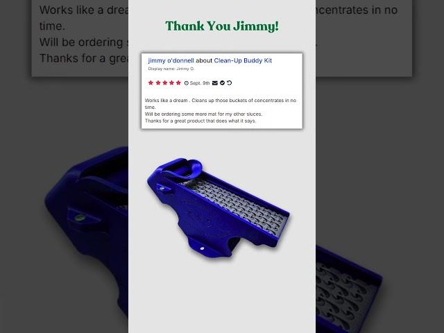 Customer Review of Dream Mat Clean Up Buddy Sluice Kit #dreammat  #sluicebox #goldmining