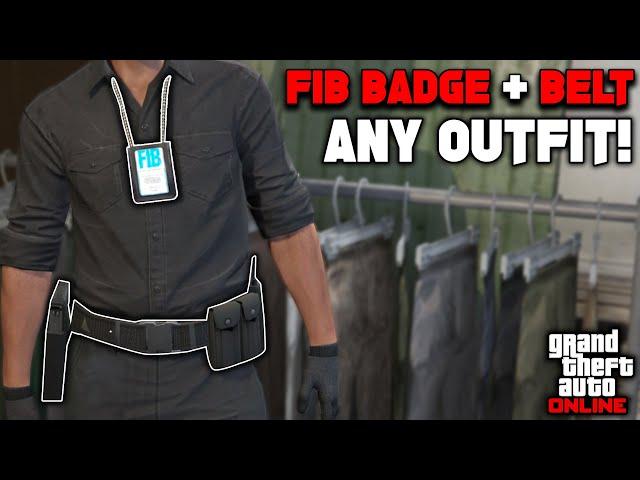 *NEW* How To Get The FIB Badge & Belt On Any Outfit In GTA 5 Online!