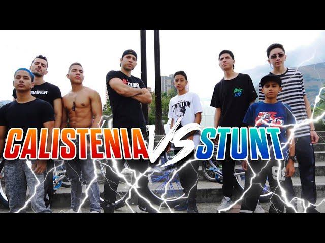 Team M-7RAINER vs Team LA PLAGA - Calistenia vs Stunt Bike