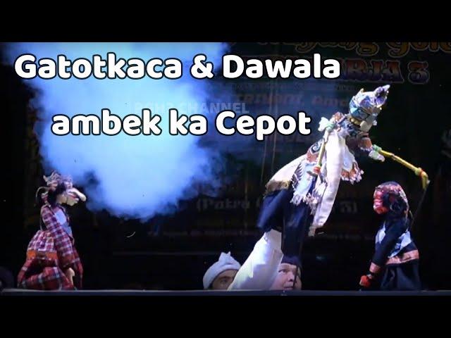 Cepot Ngalonyeng ka Bima Gatotkaca ambek - Wayang Golek Putra Giriharja3 H. Dadan sunandar #pgh3