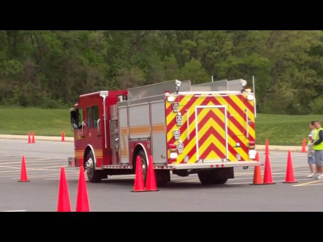 Shenandoah Apple Blossom Festival Fire Truck Rodeo obstacle coarse done right