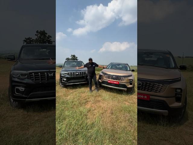 Mahindra Scorpio N vs Tata Safari | MotorBeam #mahindrascorpio #tatasafari #shorts