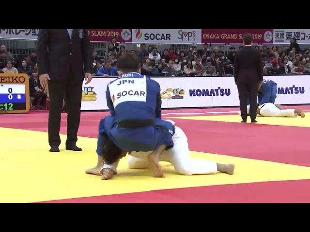 TAKATO Naohisa (JPN) vs AOKI Dai (JPN) World Judo Osaka Grand Slam 2019 / Semi-Final -60 kg