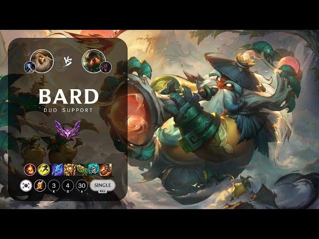 Bard Support vs Nautilus - KR Master Patch 13.19