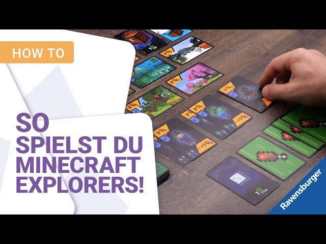 Wie spielt man Minecraft Explorers? Das Kartenspiel von Ravensburger