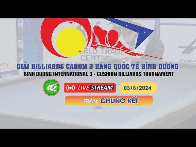 [ LIVESTREAM ] Giải billiards Carom 3 băng QT Bình Dương I Trận chung kết I THKG