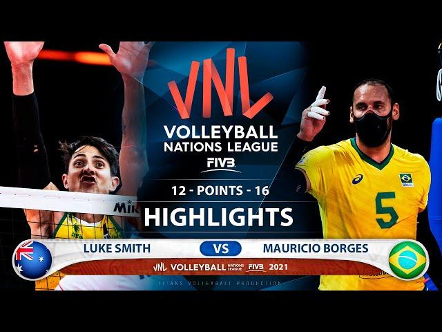 Australia vs Brazil | VNL 2021 | Highlights | Luke Smith vs Mauricio Borges