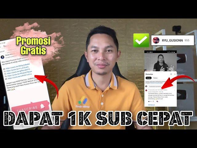 Cara dapat Promosi Gratis di Channel Timon Adiyoso