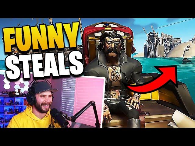 Funny STEALS in Sea of Thieves (Funny Moments, Gameplay & Memes)