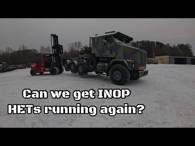 Trying to get monster dead M1070s HET military trucks running again.