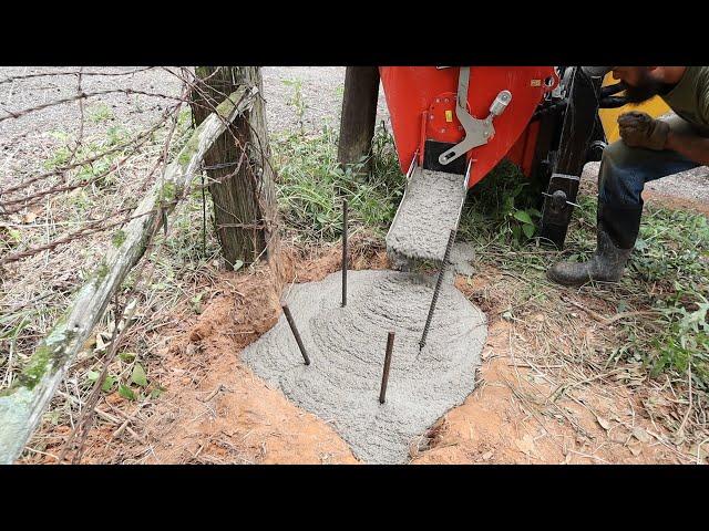 Concrete Footer for Rammed Earth Pillar - Vlog 39