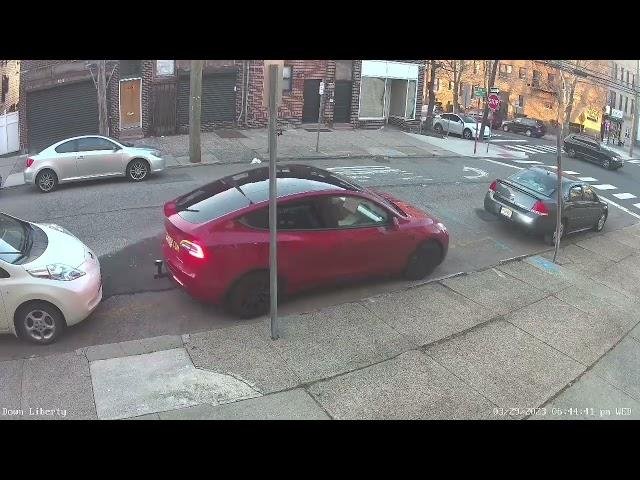 Tesla Model Y same parking spot in the city every night.