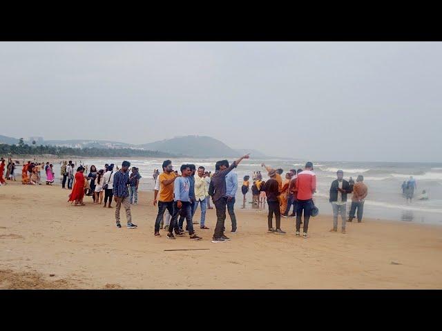 Live || Rushikonda Beach Heavy Rush Public In Visakhapatnam Vizagvision