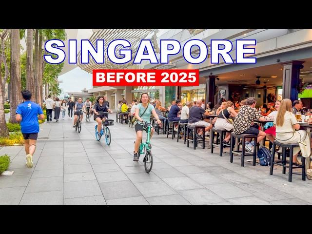 Singapore City Before 2025 | Downtown to Marina Bay Countdown 2025 Area | 4K HDR Travel