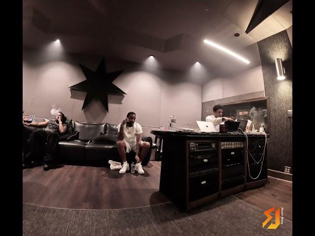 Pierre Bourne x Young Nudy Studio session for Slimerre 2 Vlog